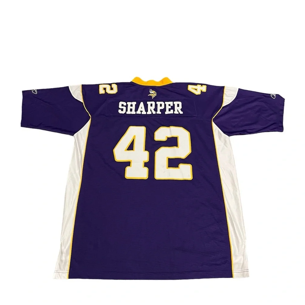 Minnesota Vikings Darren Sharper #42 Jersey Size 2XL by Reebok x NFL - Picture 4 of 5